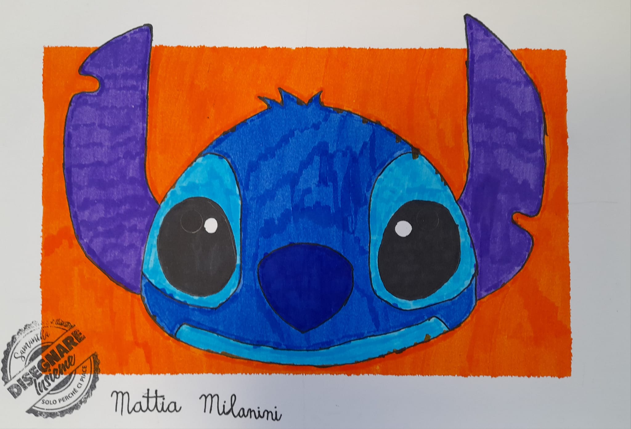 Mattia infanzia – colori a spirito